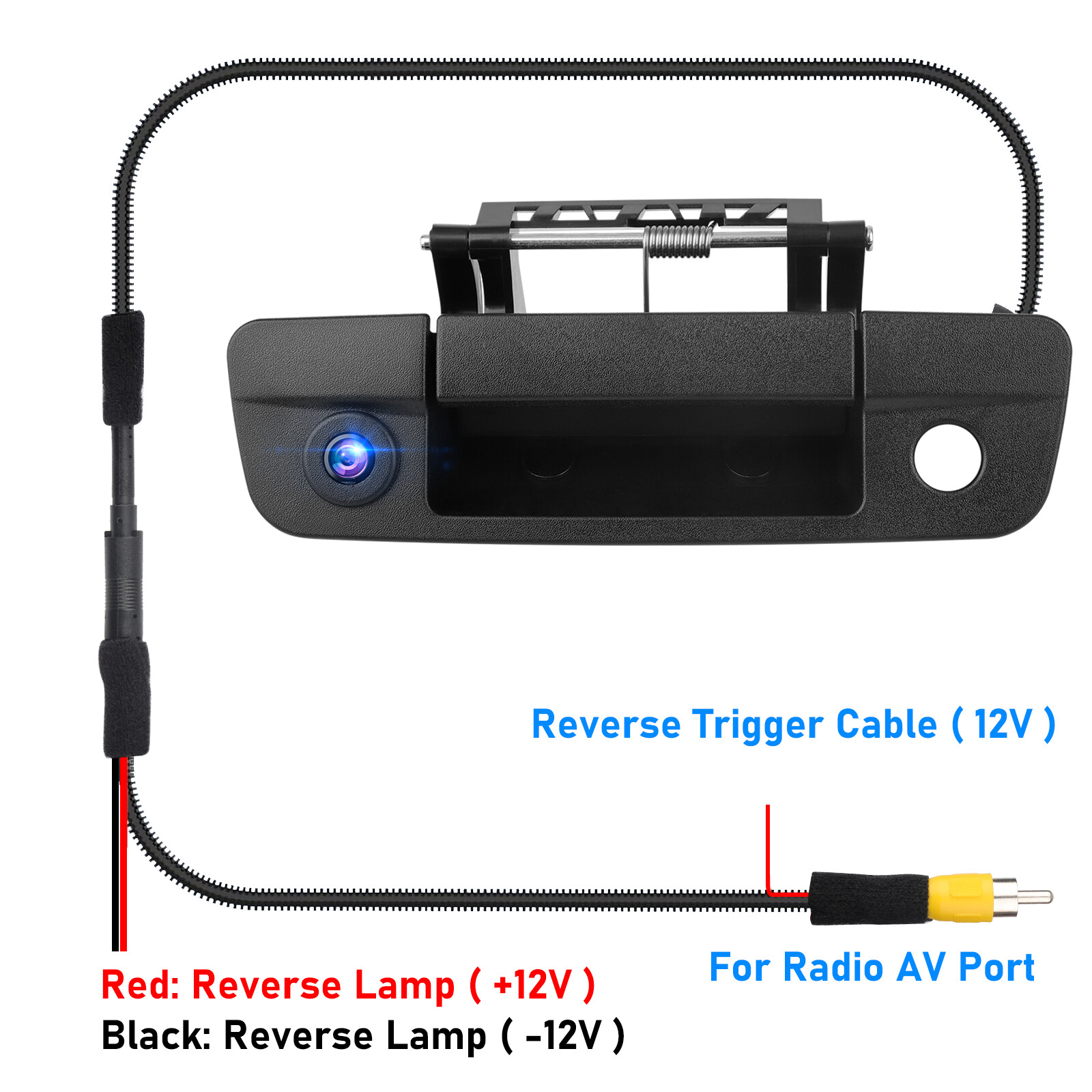 Backup Camera & Rear Latch Tailgate Handle For 2009-17 Dodge Ram 1500 2500 3500