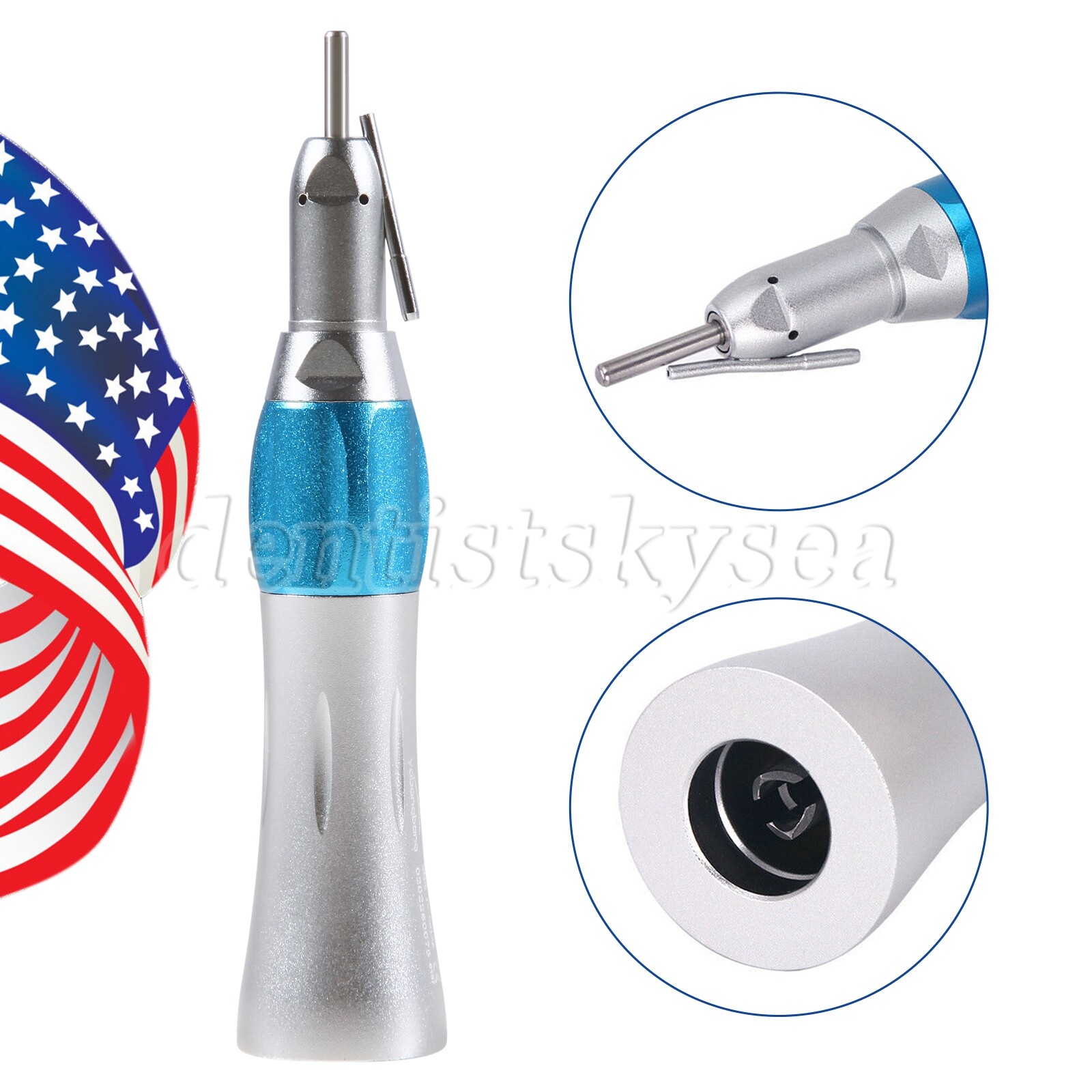 Dental 1:1 Surgical Implant Straight Handpiece With External Irrigation Pipe US