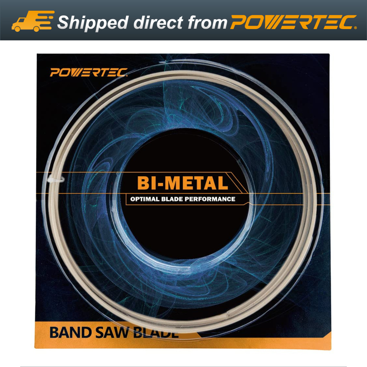 POWERTEC 13332 64-1/2" x 1/2" x 10/14 TPI Bi-Metal Band Saw Blade for 4x6 Metal