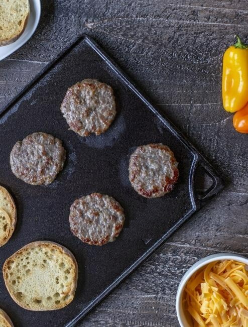 Seasoned Cast Iron Reversible Grill/Griddle, 19.00 x 9.50 Inches, Black