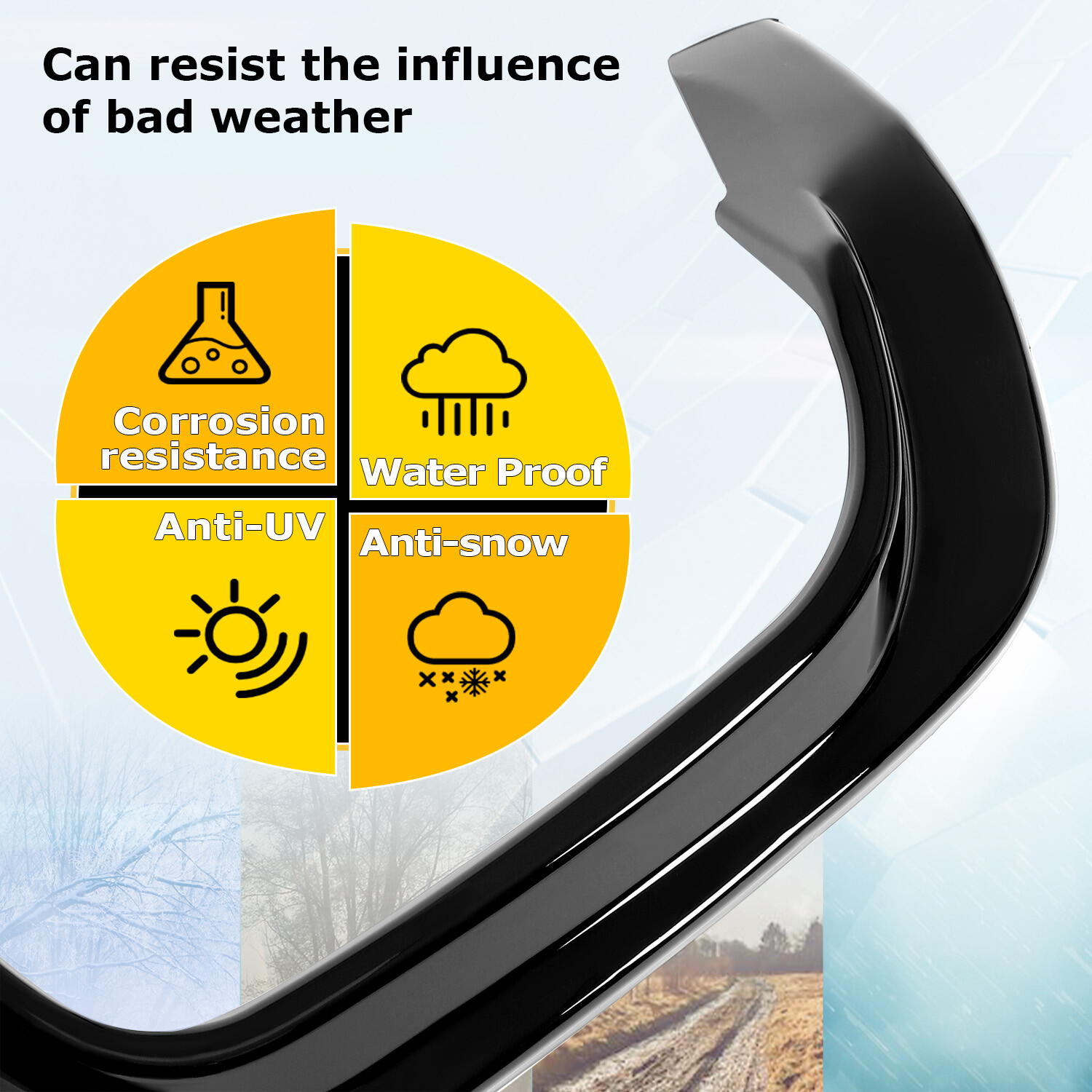 For Mercedes W204 C250 C300 C350 C63 AMG 2012-14 Gloss Black ABS Rear Diffuser