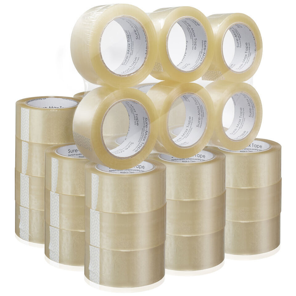 Packing Tape 36 Rolls 2 in 110 Yards 2 Mil (330 ft) Clear Carton Sealing Tapes