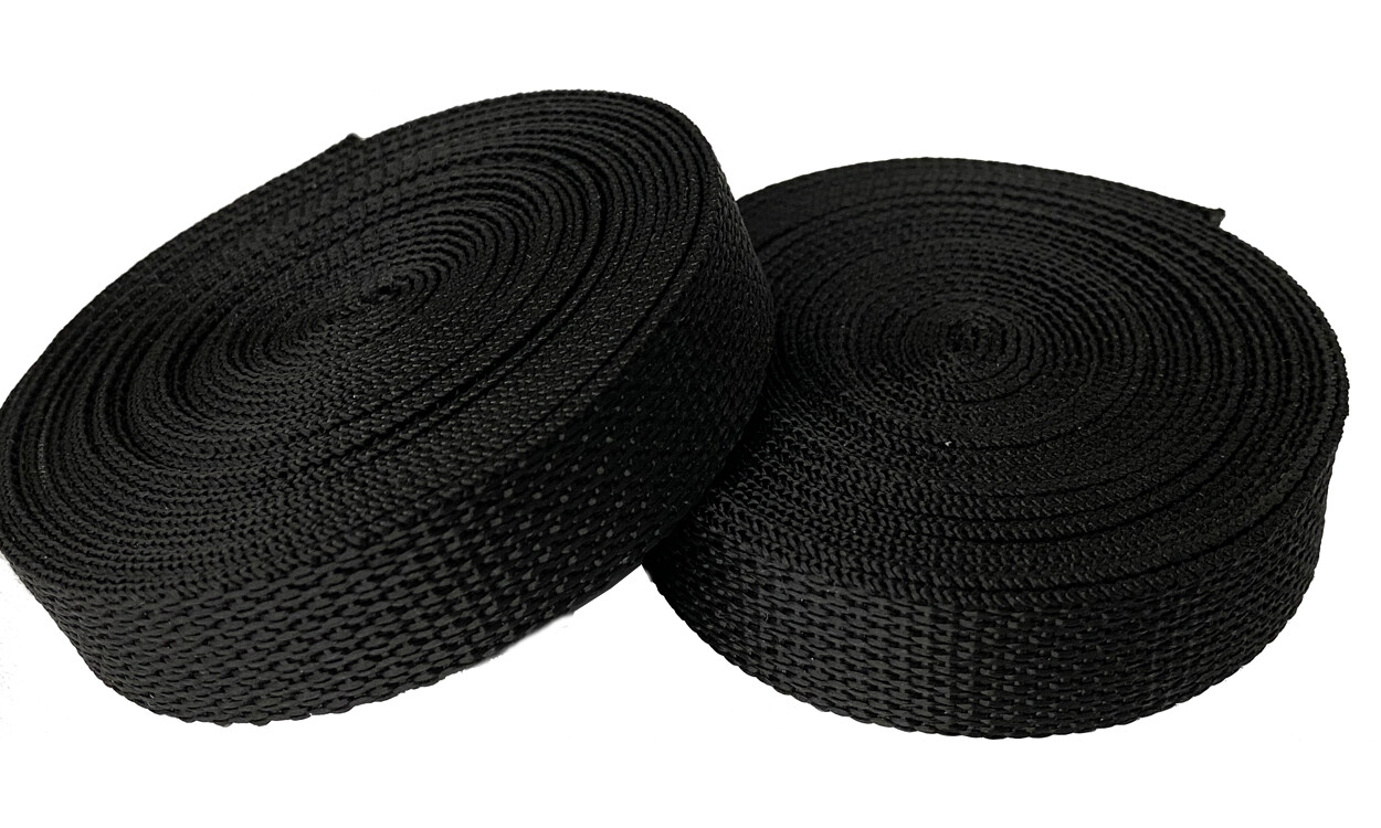 YKK Polypropylene Webbing Lightweight 3/4 Inch or 1 Inch Wide by 10, 25, 50 Yds
