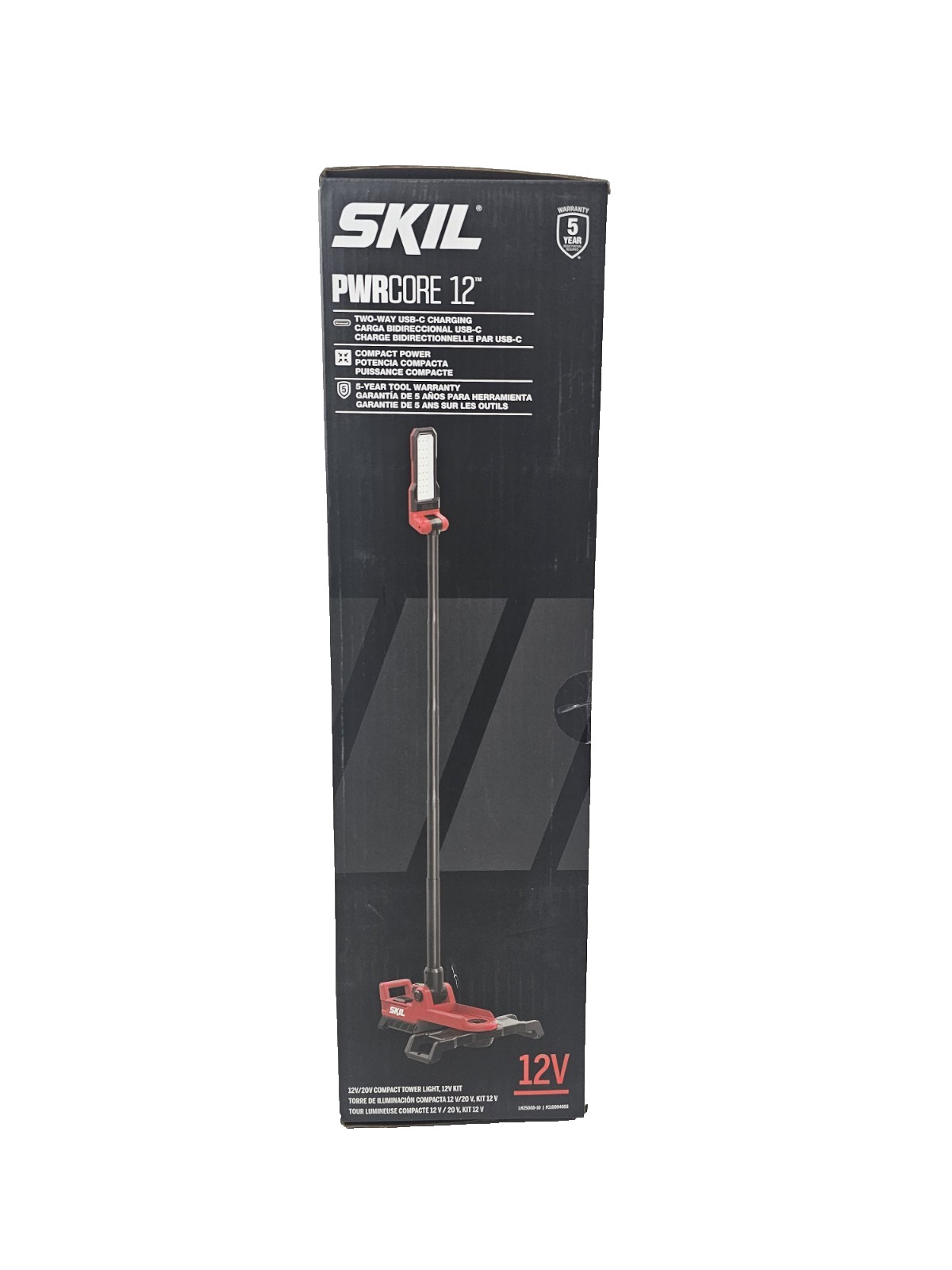 SKIL Work Shop Rechargeable Light Stand 12v 2500 Lumen LED (BARE TOOL ONLY) NEW