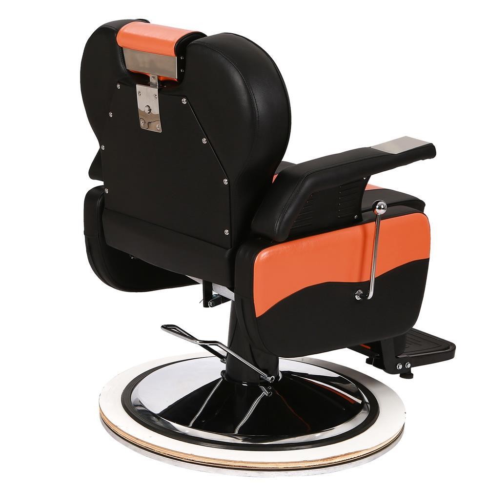 All Purpose Hydraulic Recline Barber Chair Salon Beauty Equipment Black+ Orange