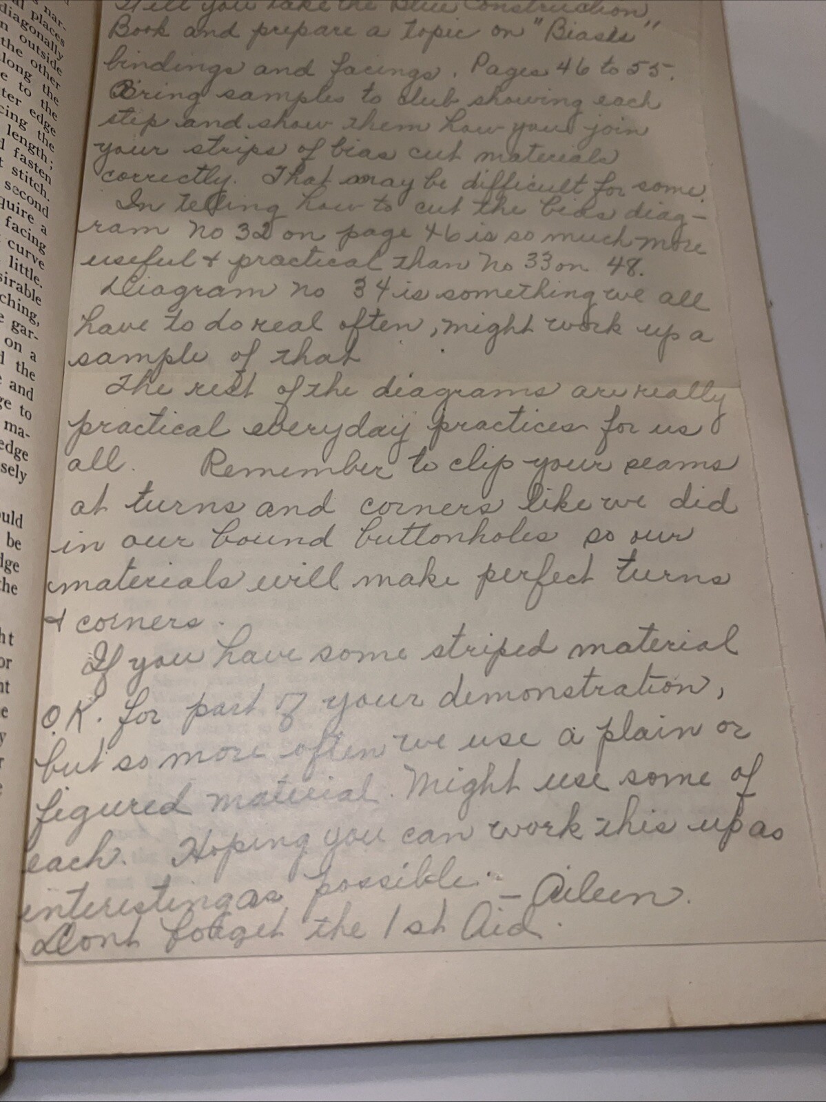 Clothing Construction Mary C. Whitlock 1933 Vintage Sewing Dressmaking Pattern