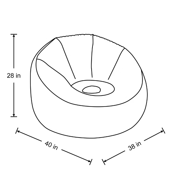Inflatable Novelty Dorm Chair Clear Color - Room Essentials
