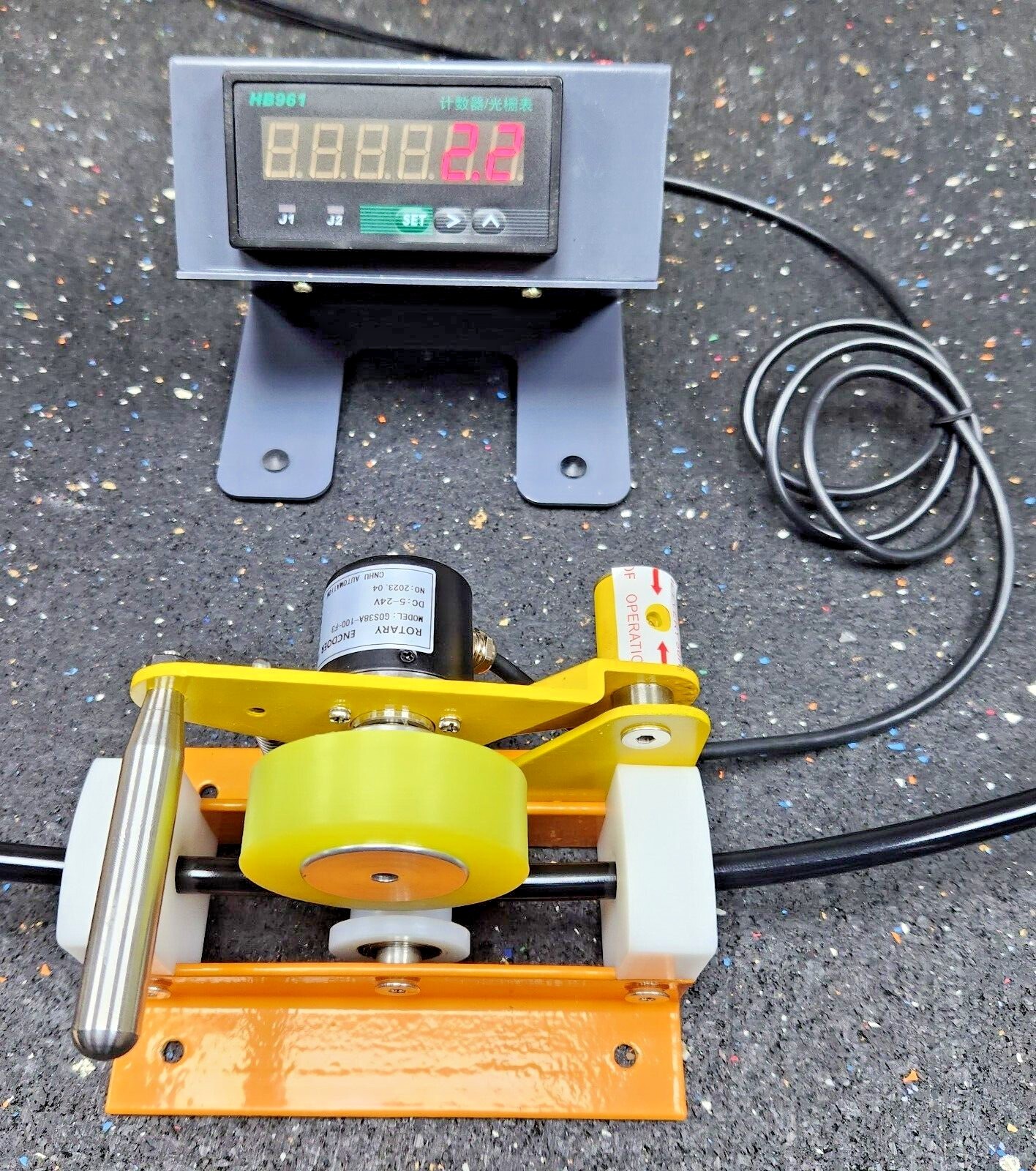 Length meter counter wire cable hose ribbon rope measuring tool Metric