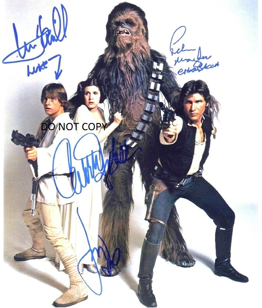 STAR WARS - CAST Signed Autographed 8x10 Reprint Photo #4 !!