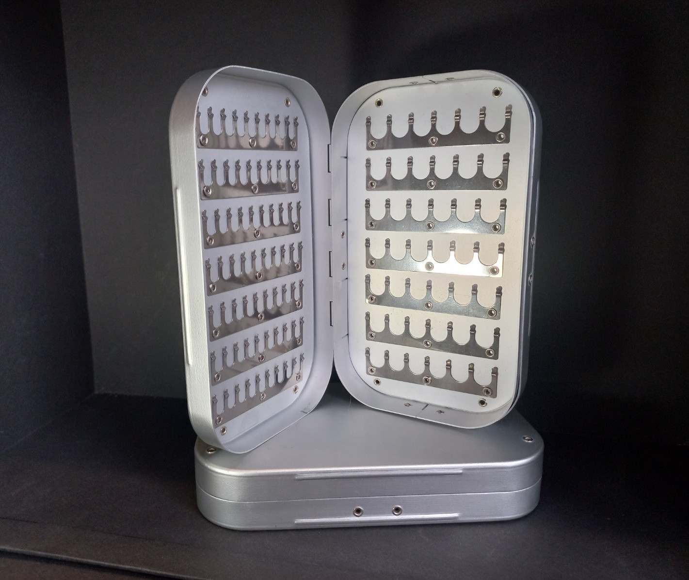 Alloy Classic / Swing Leaf Aluminium Fly Box With Alu clip new