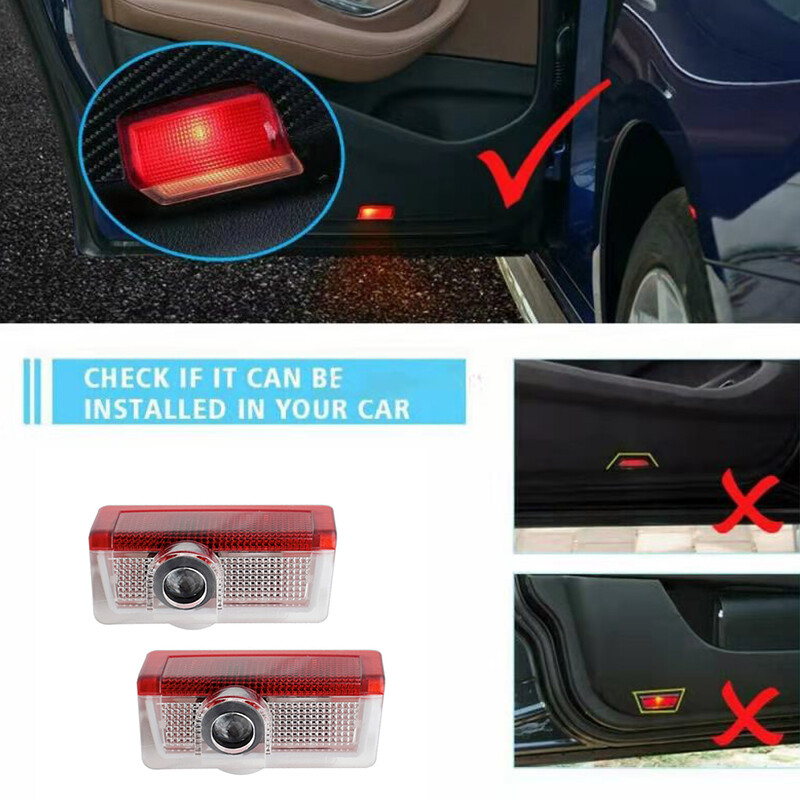2X Laser LED Door courtesy Shadow Projector Light For Mercedes benz C Class 2015