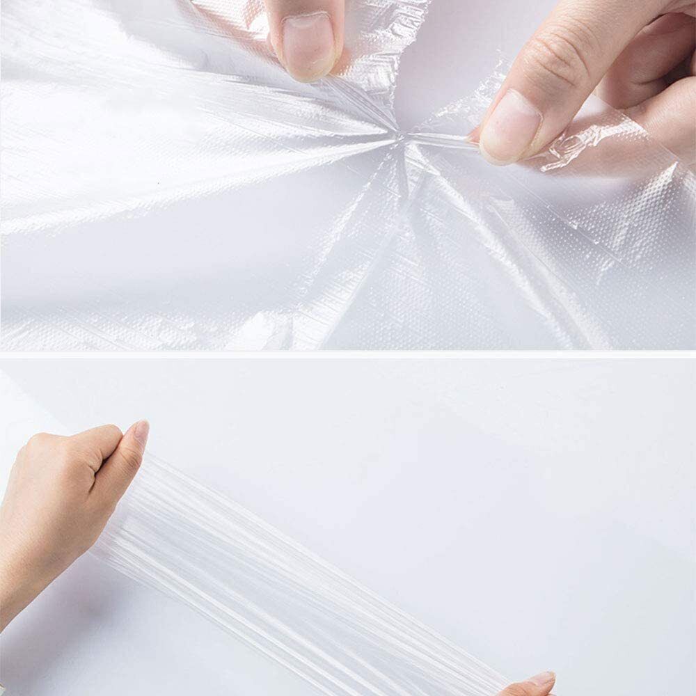 350/400Bags / Roll Clear Plastic Produce Bags On Roll Kitchen Food Storage Fruit