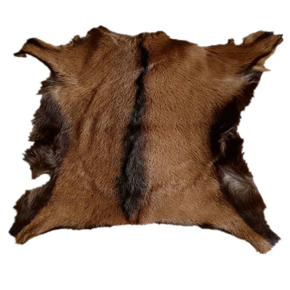 1 Piece Real Goat Skin Pelt Rug Hide Soft Tanned Leather for Craft Garment Decor