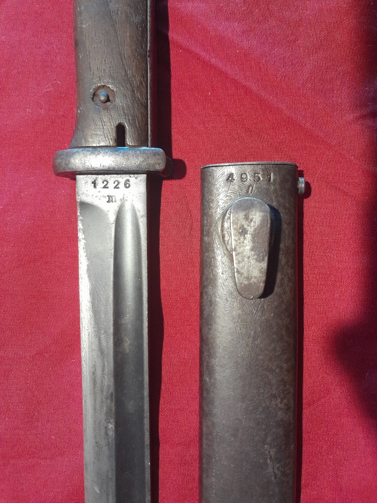 German K98 bayonet, WKC 1938 - Non matching 1942 scabbard By Hörster