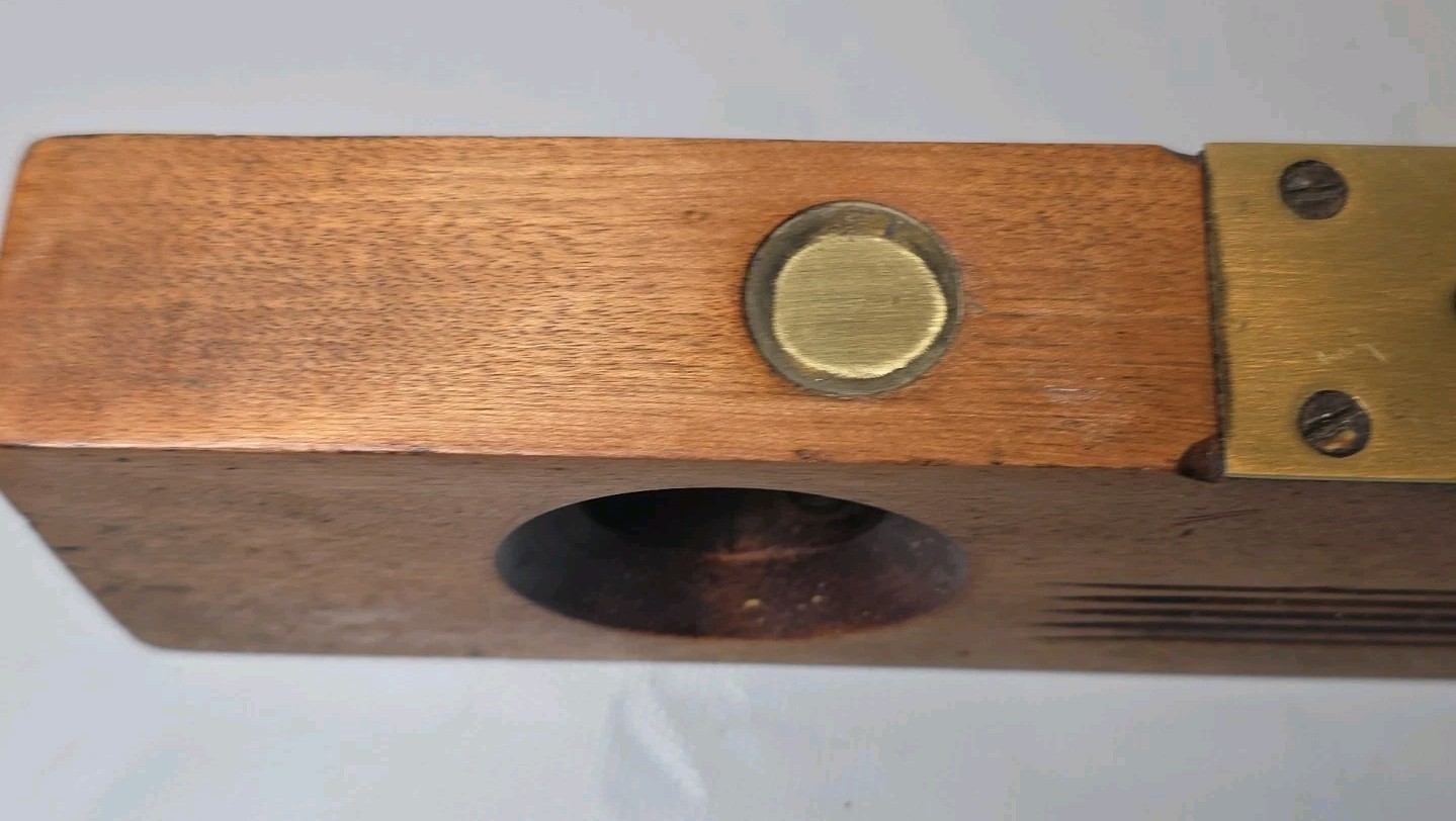Antique Wood Bedortha Bros 12" (2) Bubble Woodworkers Level Tool Windsor, Ct