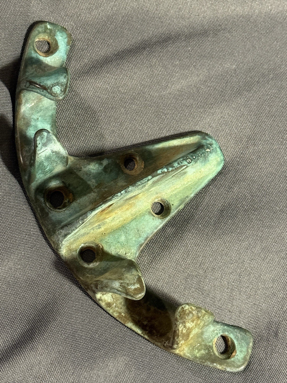 Antique Nautical Sailboat Salvage Verdigris Bronze Double Rope Maritime Cleat