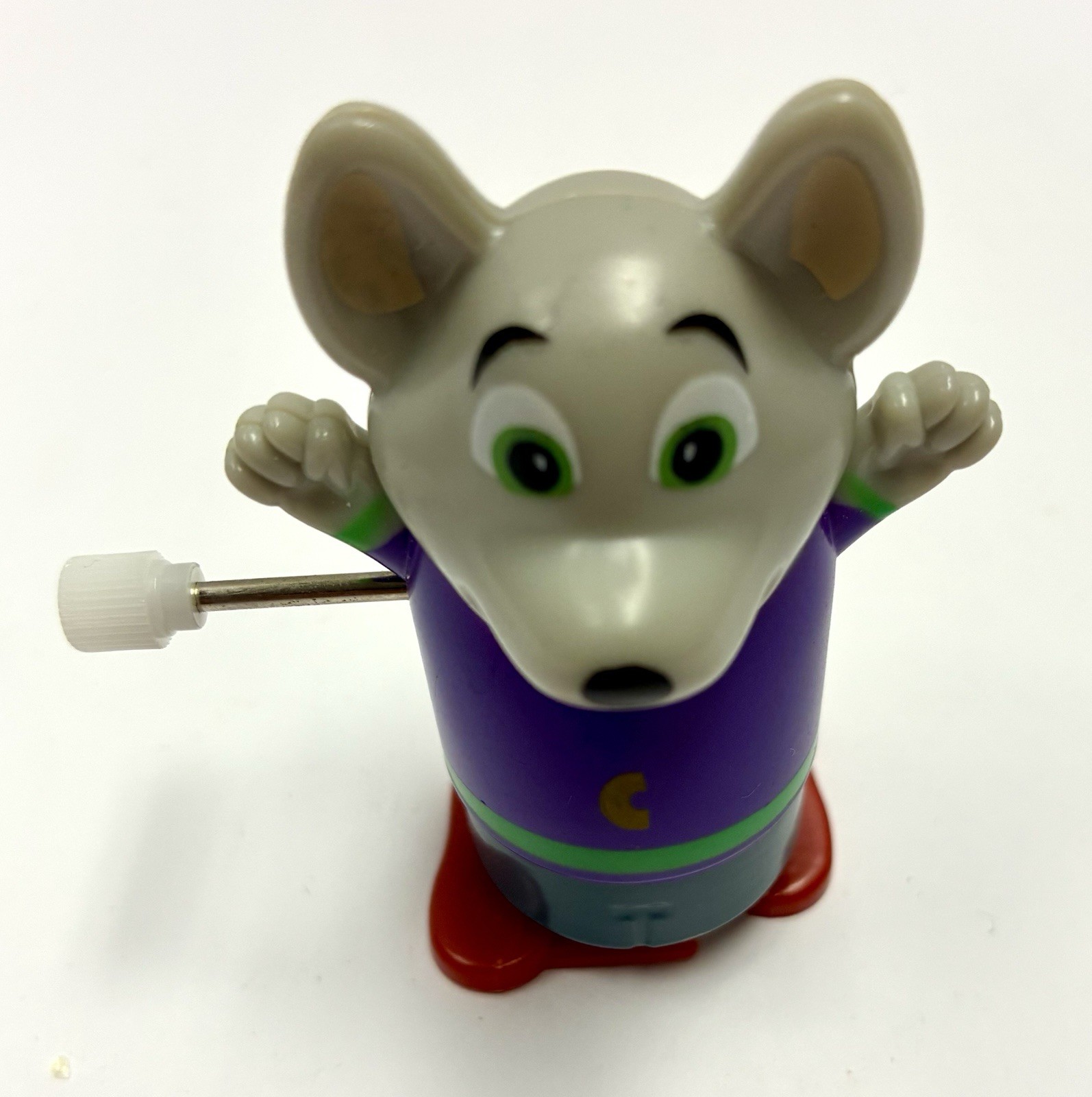 Chuck E Cheese Wind Up Walking Mouse Toy WORKS Collectible Vintage FunExpress
