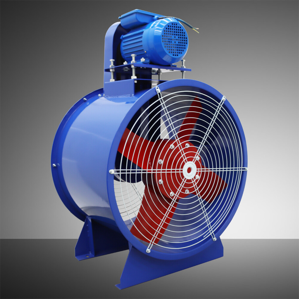24'' Tube Axial Fan Pipe Spray Booth Paint Fumes Blower Exhaust Axial Fan 220V