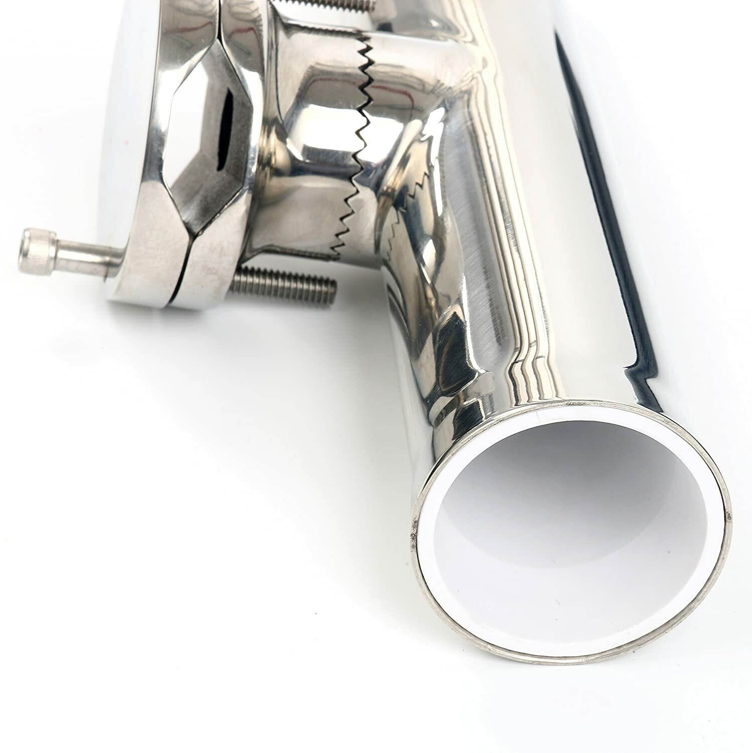 Amarine Made 2 Pack Stainless Clamp on Fishing Rod Holder for Rails 1-1/4" to 2"