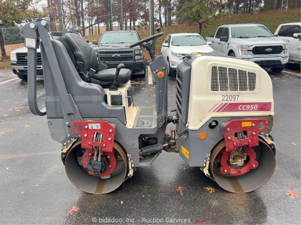 2023 Dynapac CC950 Smooth Double Drum Vibratory Ride On Roller Compactor bidadoo
