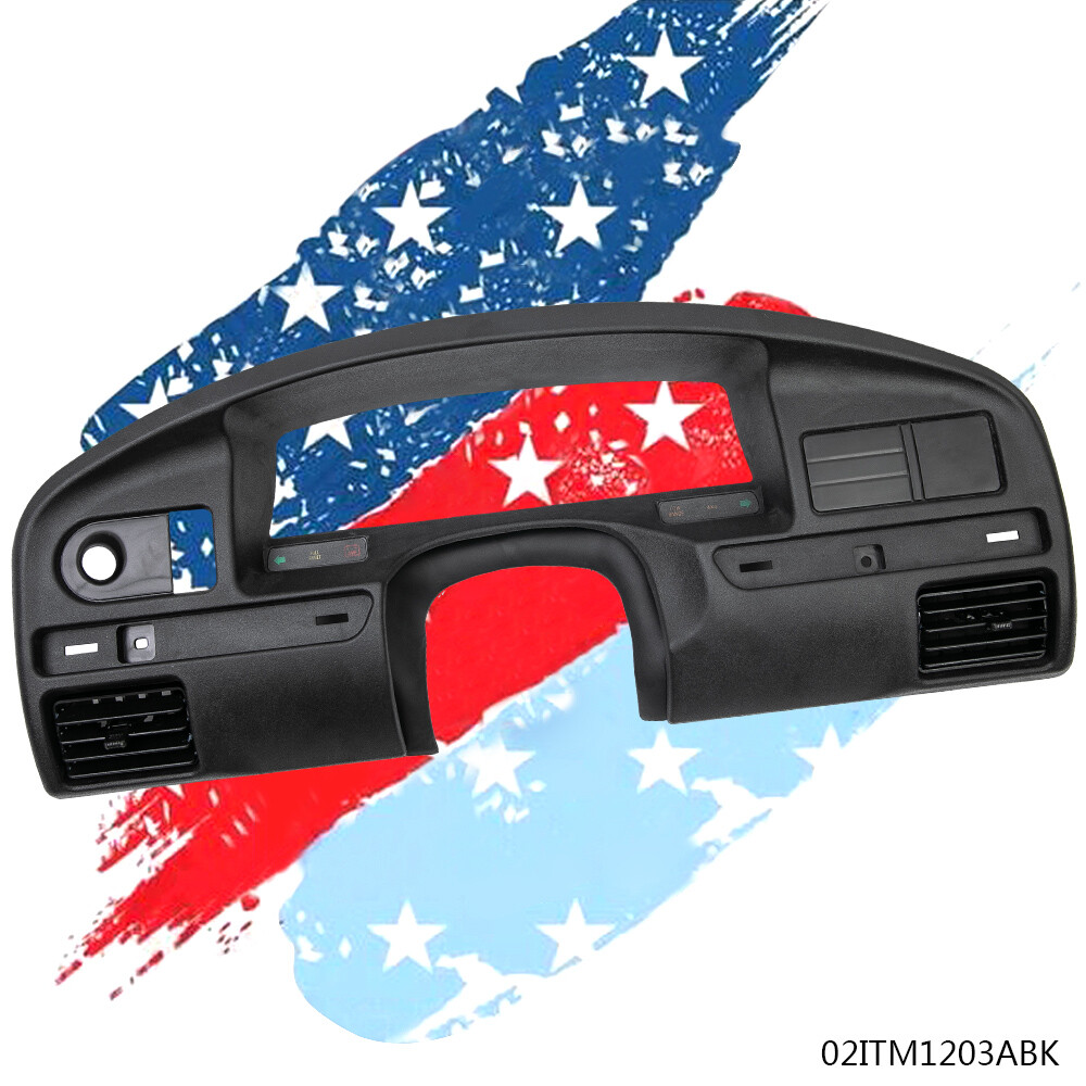 Dashboard Panel Bezel Fit For 94-97 Ford F150 F250 F350 Instrument Cluster Trim