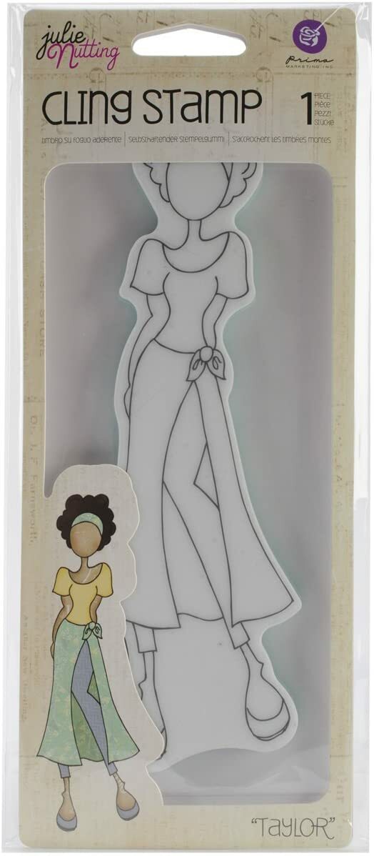 Prima Marketing Julie Nutting Mixed Media Doll and Planner Stamps - You Choose!