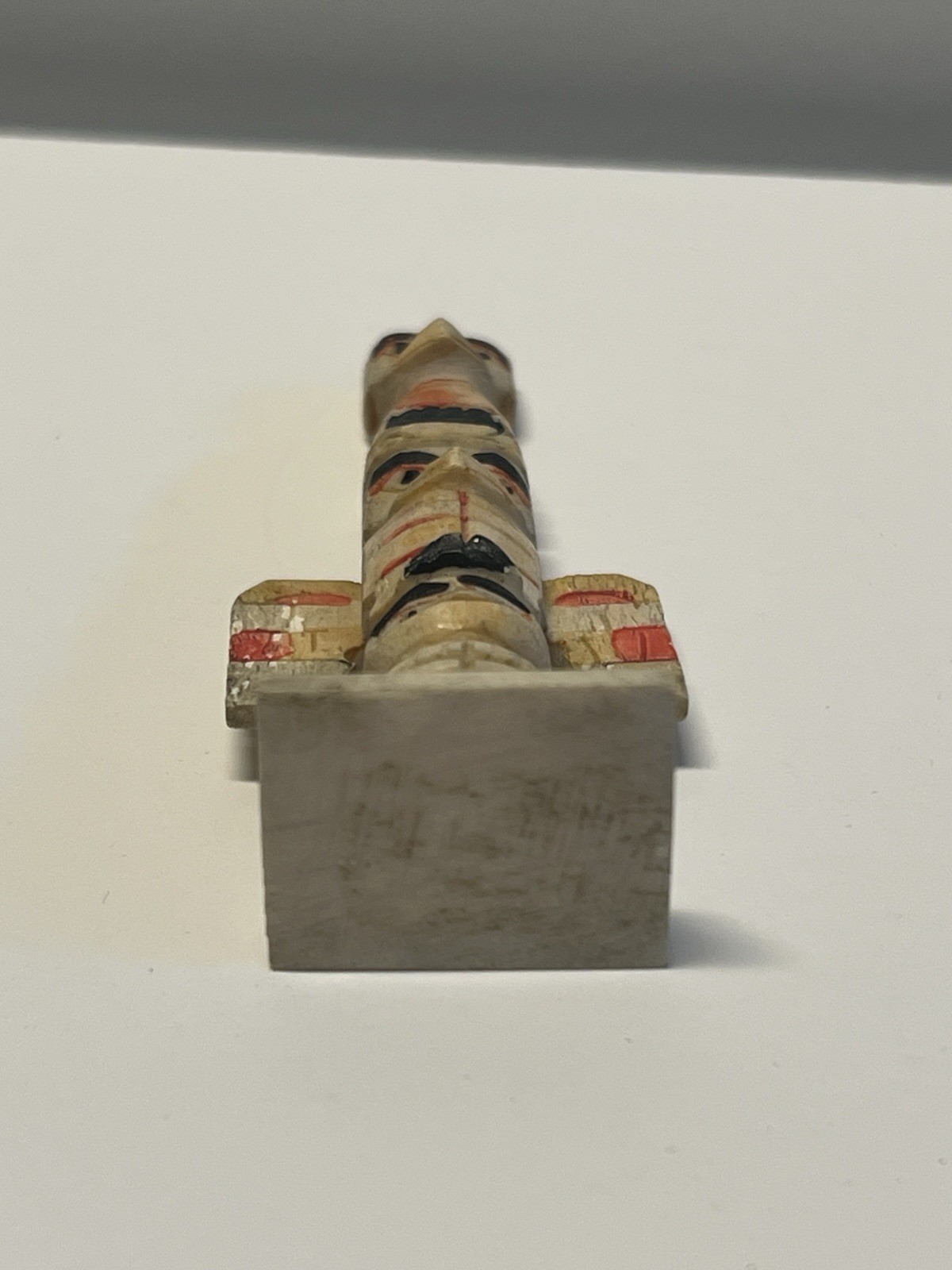 Original Inuit Eskimo Hand Carved Totem; Early 1900's; Miniature 3 1/4"; Lot #A2