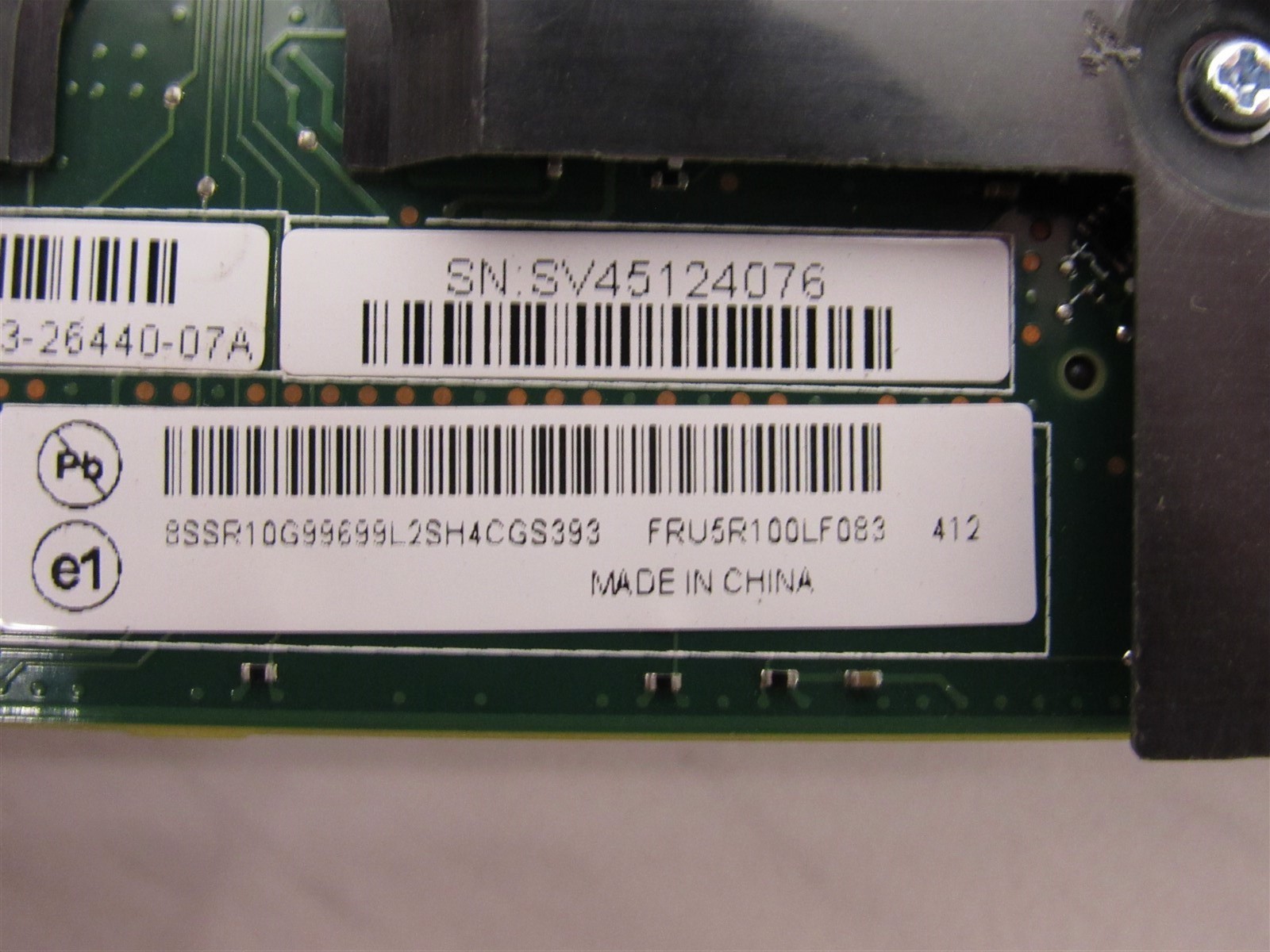 LENOVO 00LF083 R720iX 12GB/S SAS RAID BOARD FOR THINKSERVER RD450 RD550 RD650