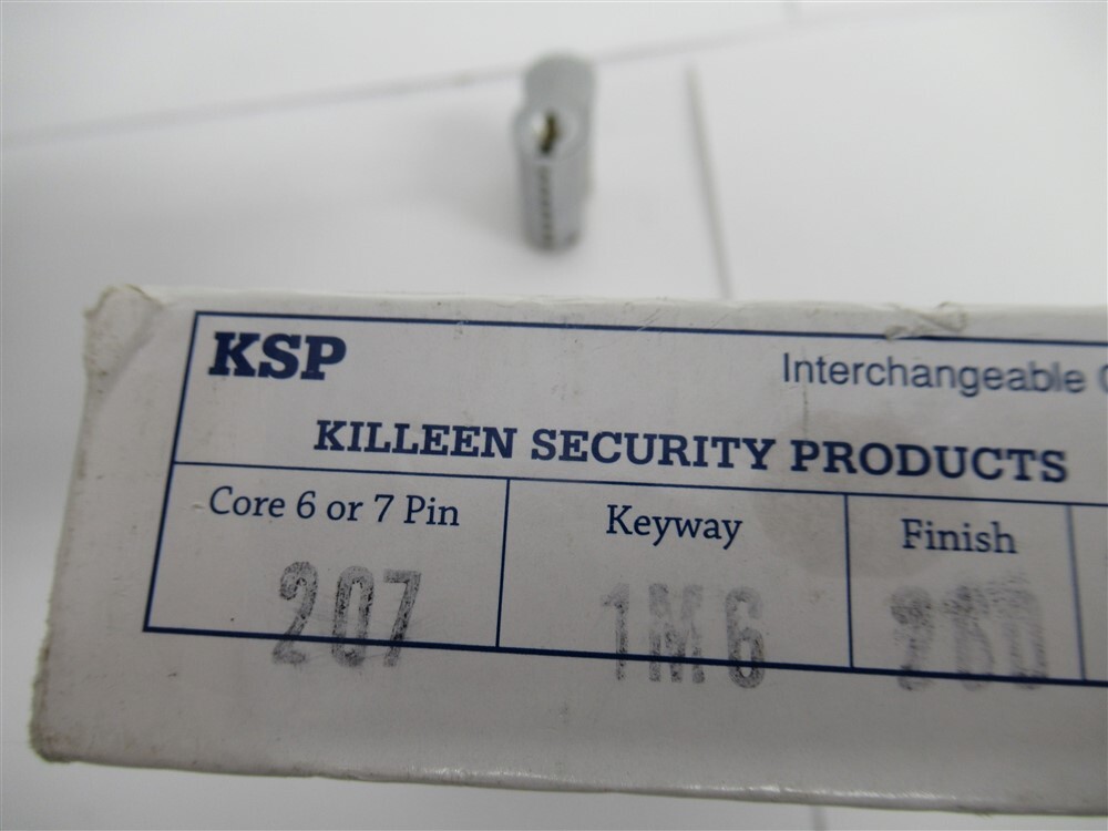 KSP 207-1M6 - 26D , Interchangeable Core 6 Or 7 Pin 1M6 Keyway