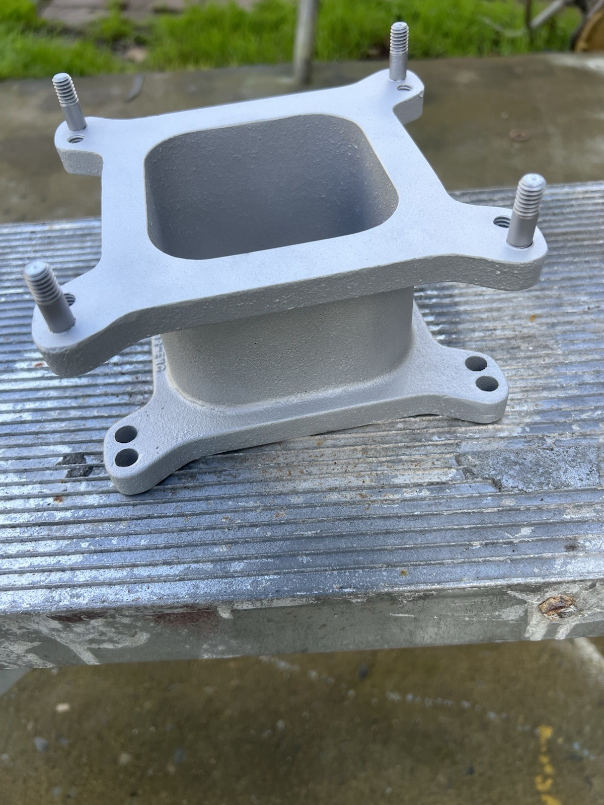 Vintage Tru-Scor Engineering 3 Inch 4150 Carburetor Spacer Plate