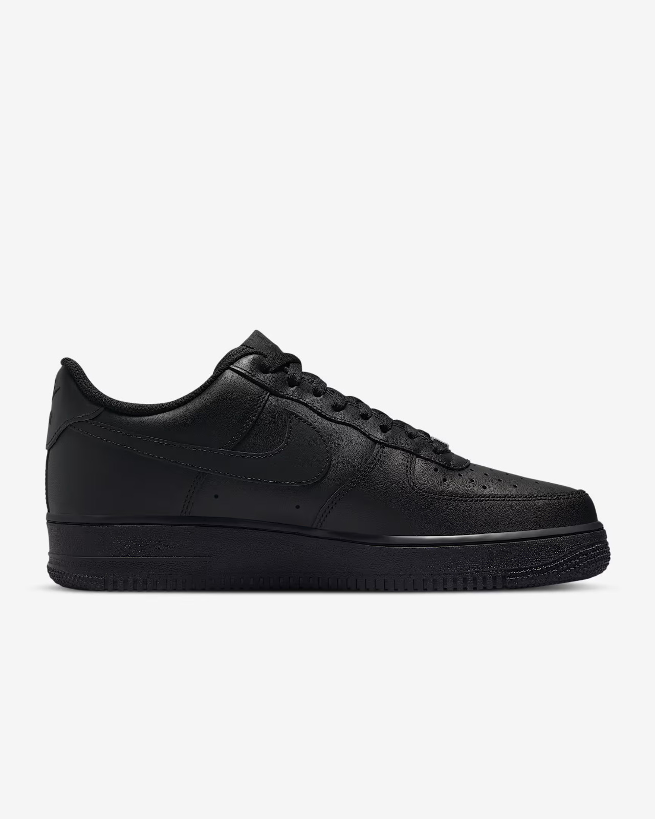 Nike Youth Air Force 1 Low Triple Black FV5951-001 GS Shoes NEW