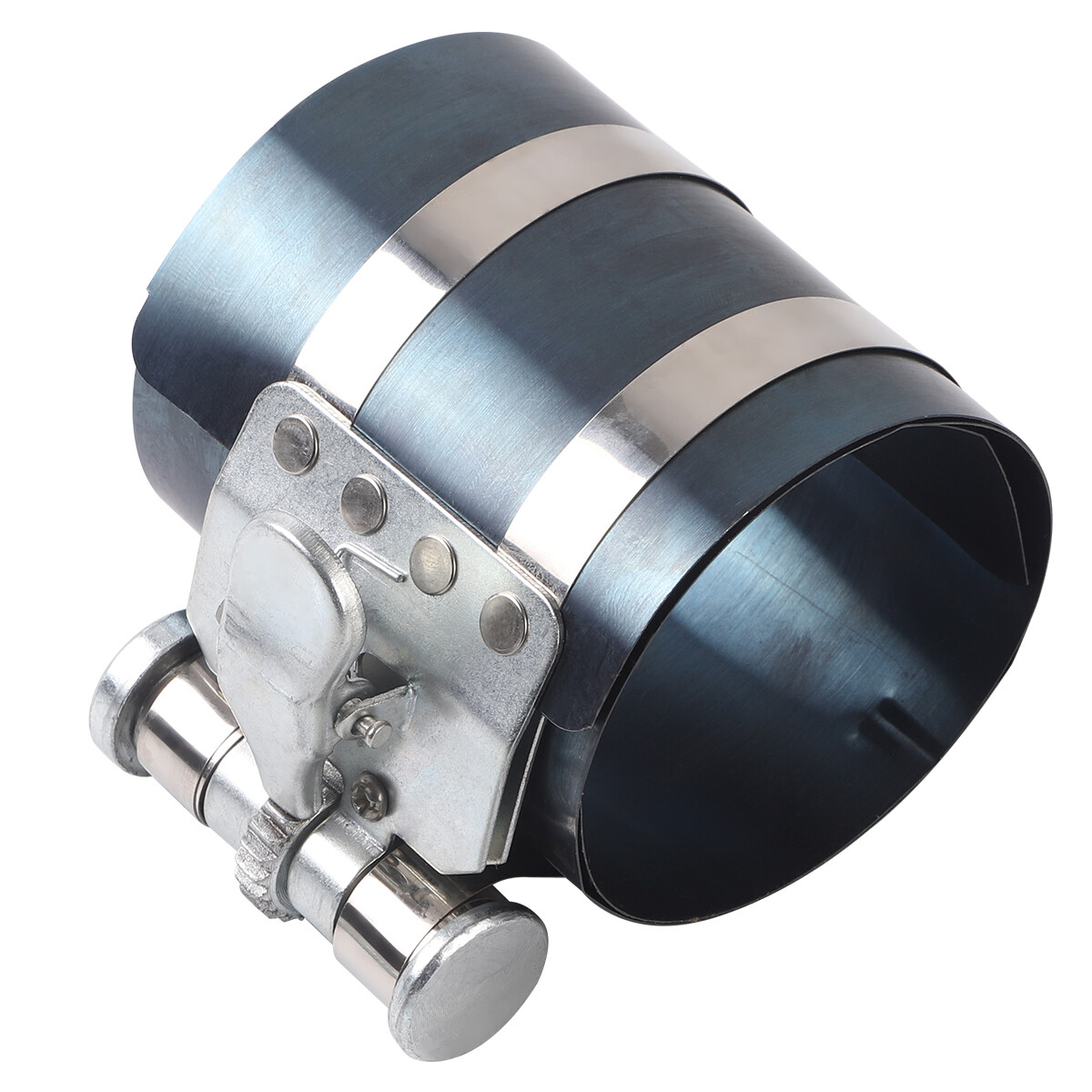 Piston Ring Compressor Professional Piston Install Tool with Wrench 2 1/8" to 7"