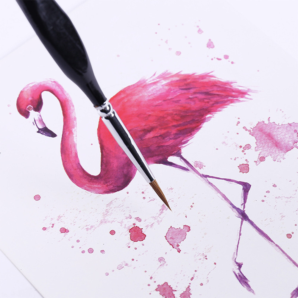 6x Extra Fine Tip Detail Paint Brushes for Miniatures Model Maker Painting Set