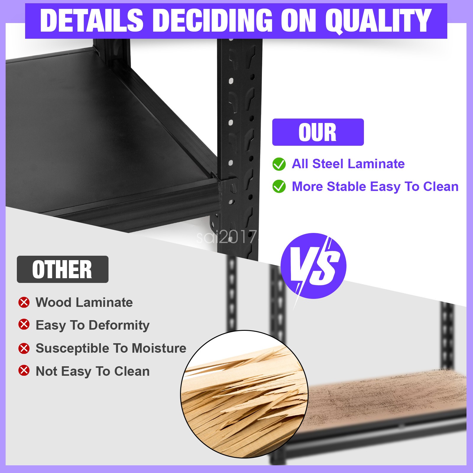 Garage Shelving Heavy Duty 6000 lbs 4 Tier Storage Shelves Metal Organizer Rack