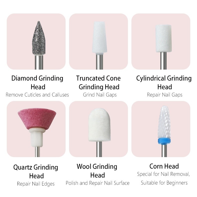 Kit Toe Nail Grinder Drill For Thick Toenail Set Manicure Pedicure Tool Electric