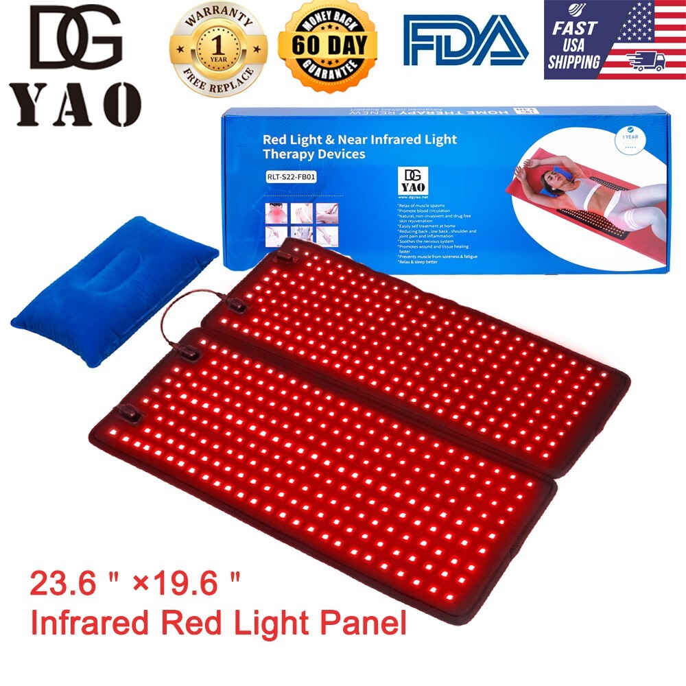 DGYAO Red Light 880 Infrared Light Therapy Pad Panel For Full Body Pain Relief