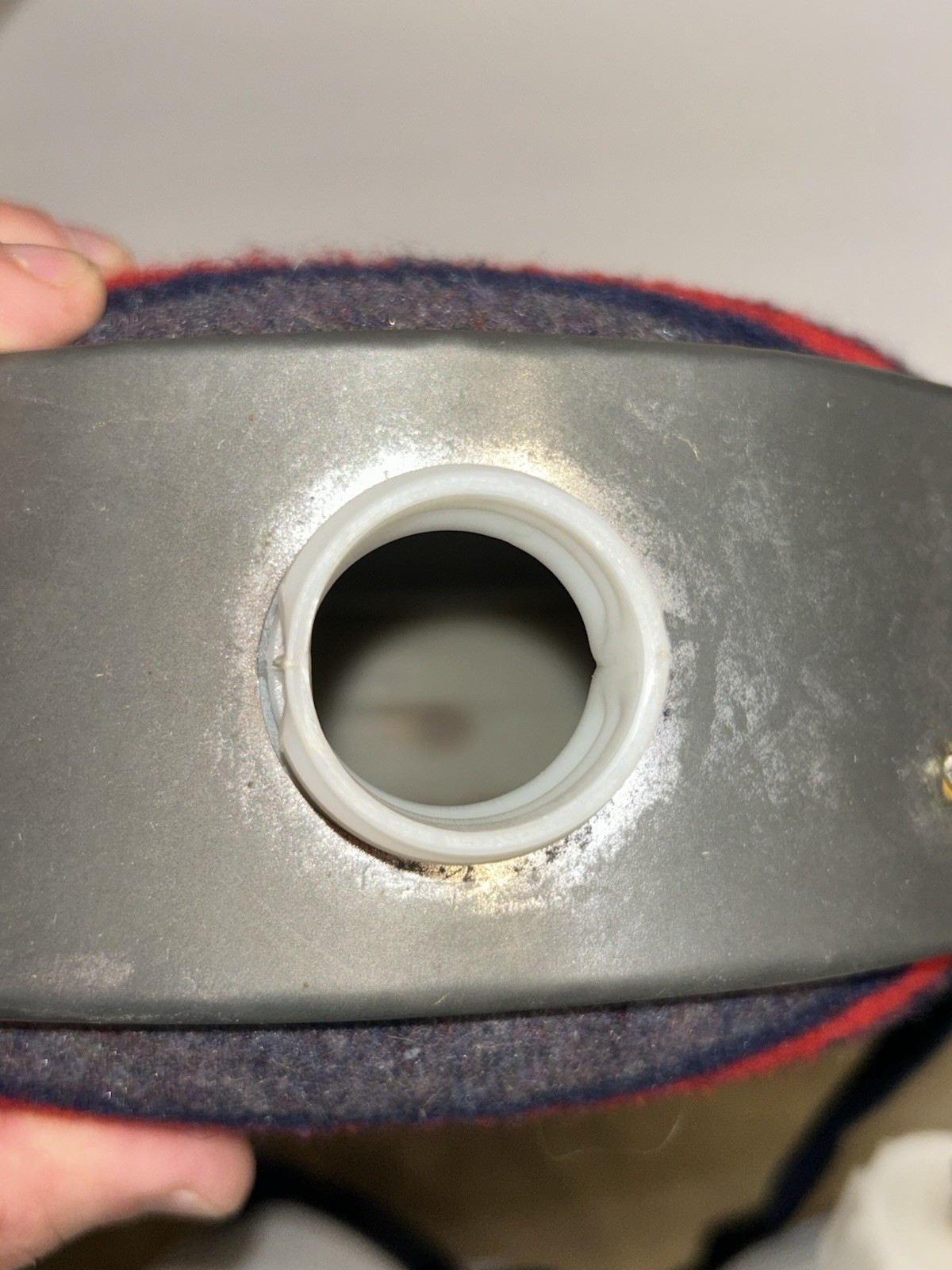 WOOL BLANKET COVERED VINTAGE METAL CANTEEN