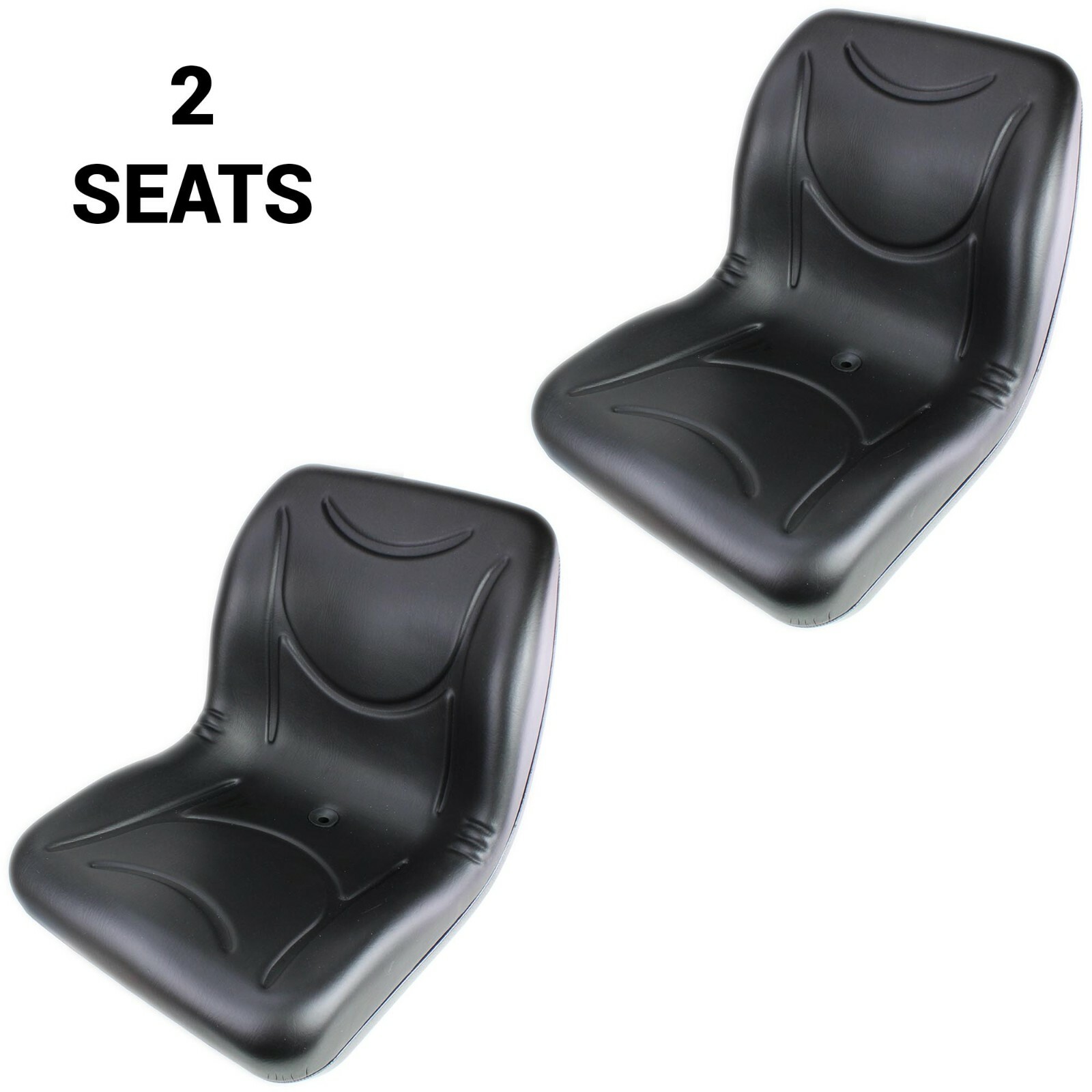 (2pcs) VG12160 Black Gator Seat w/Drain Hole M-Gator, E, Turf, TX 4X2, TH Turf++