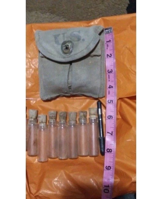 Vintage Khaki U. S. Army Medicine Kit