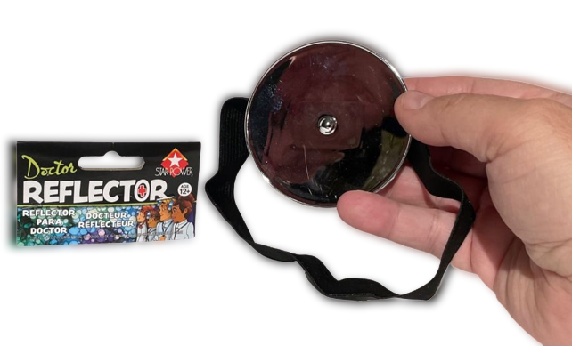 DOCTOR REFLECTOR MIRROR Head Play Fake DR Headband Surgeon Round Gyno Costume