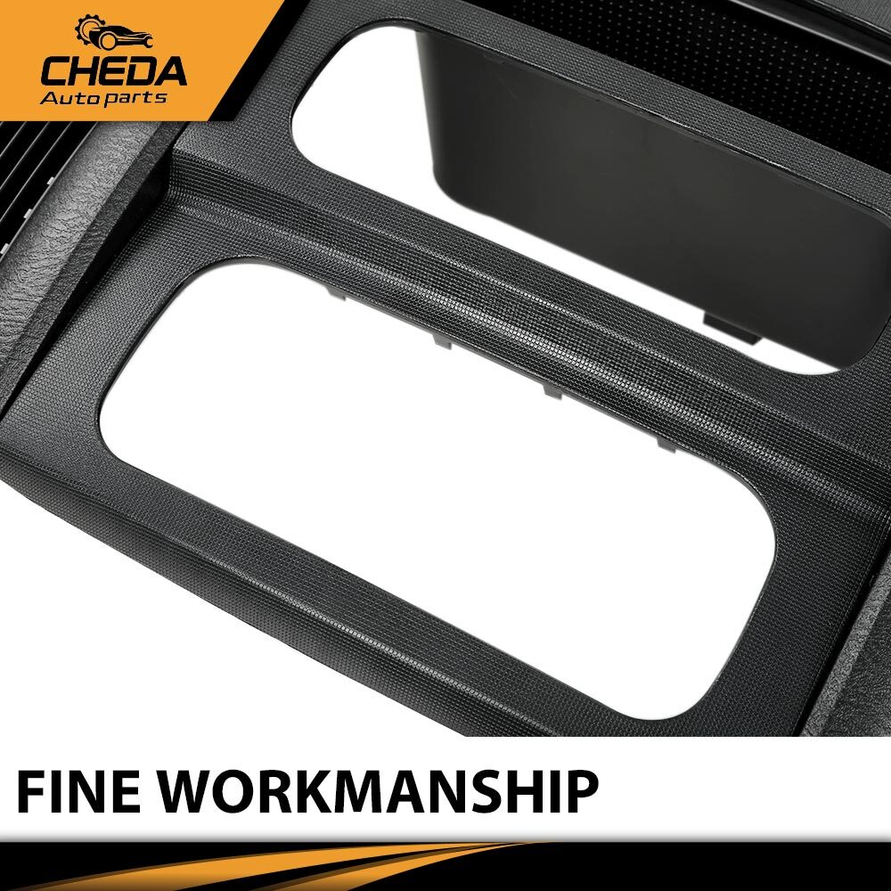 Fit For 02-05 Dodge Ram 1500 2500 Dash Radio Bezel Climate Trim Panel Vent Black