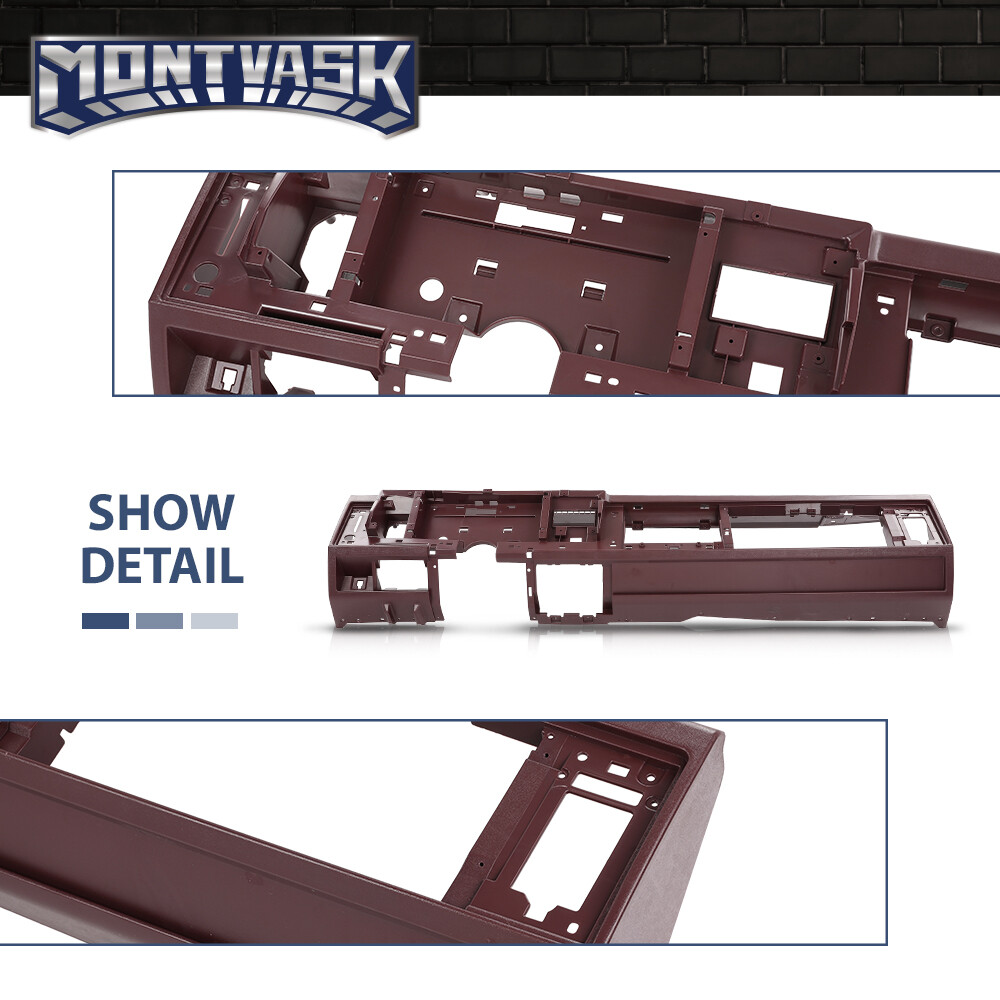 Fit For 1988-1994 Chevy GMC C/K Truck Suburban Blazer Dashboard Dash Core Red