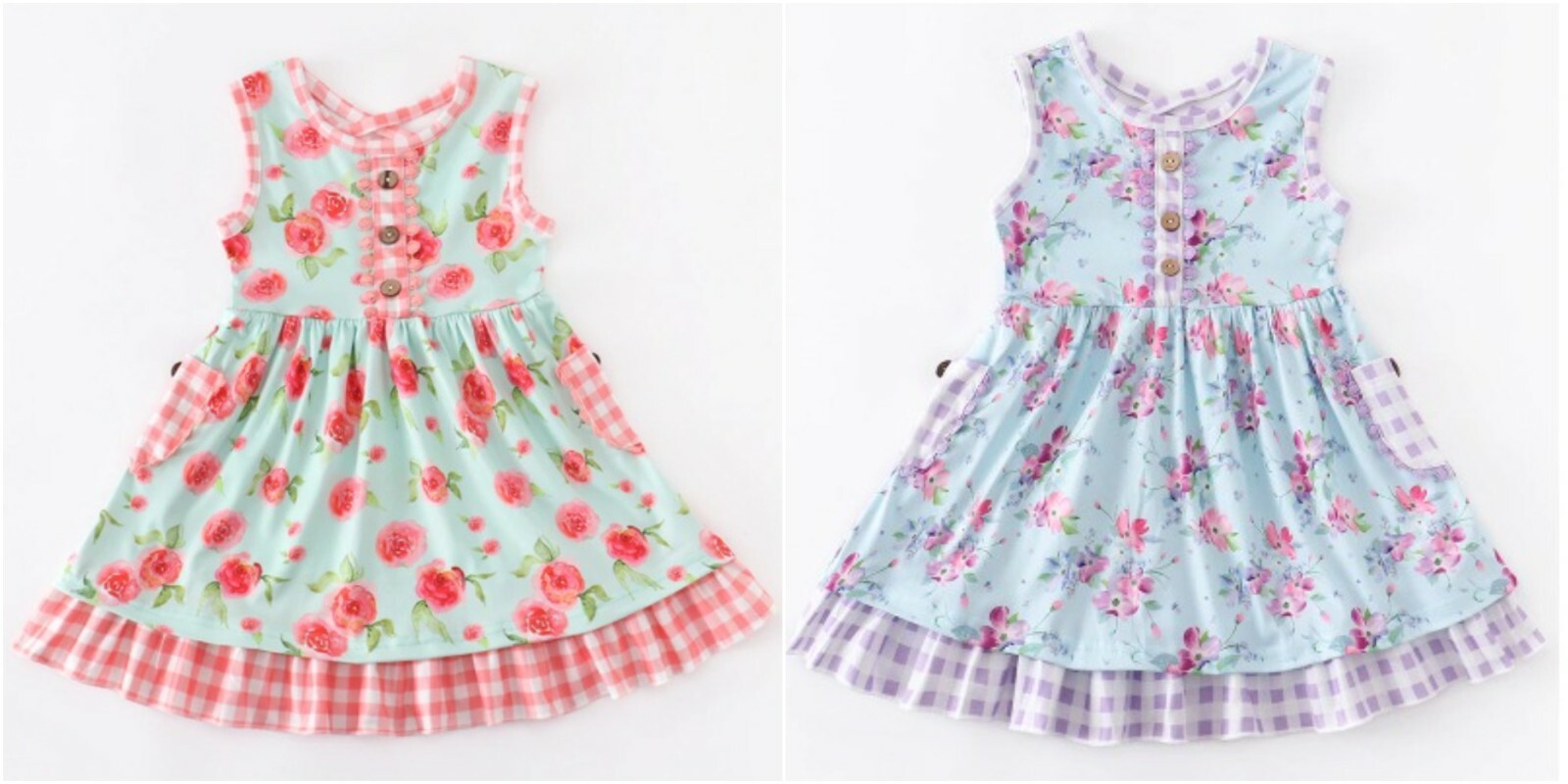 Boutique Floral Sleeveless Ruffle Easter Dress, New, Free Shipping