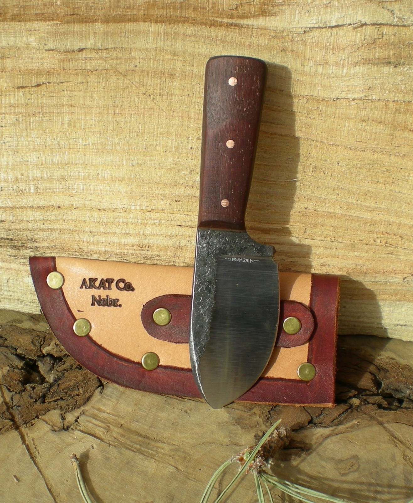 Hand-Forged "Native" Bushcraft Knife | 5160 High Carbon Steel, Walnut, USA