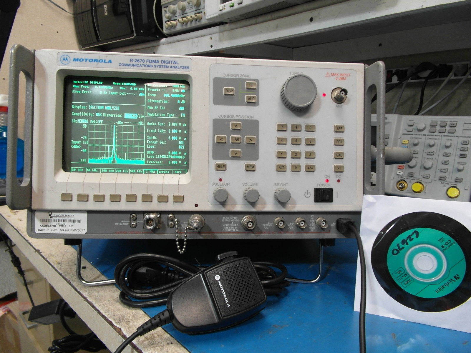 Motorola/General Dynamics R2670A Communications Service Monitor CALIBRATD LOADED