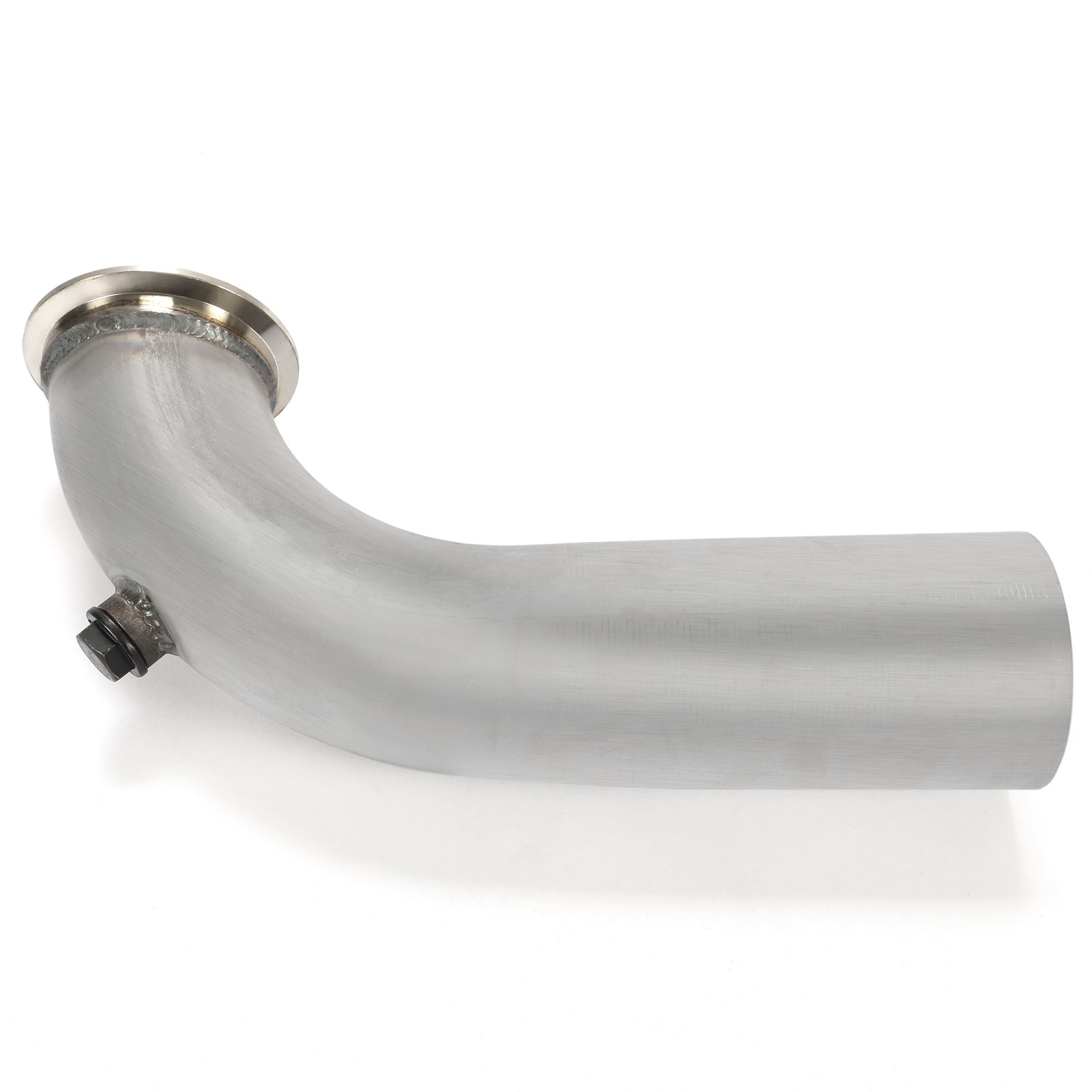 3" V-Band Adapter Down Pipe 90 Degree For Turbo HY35 HE351 409 Stainless Steel