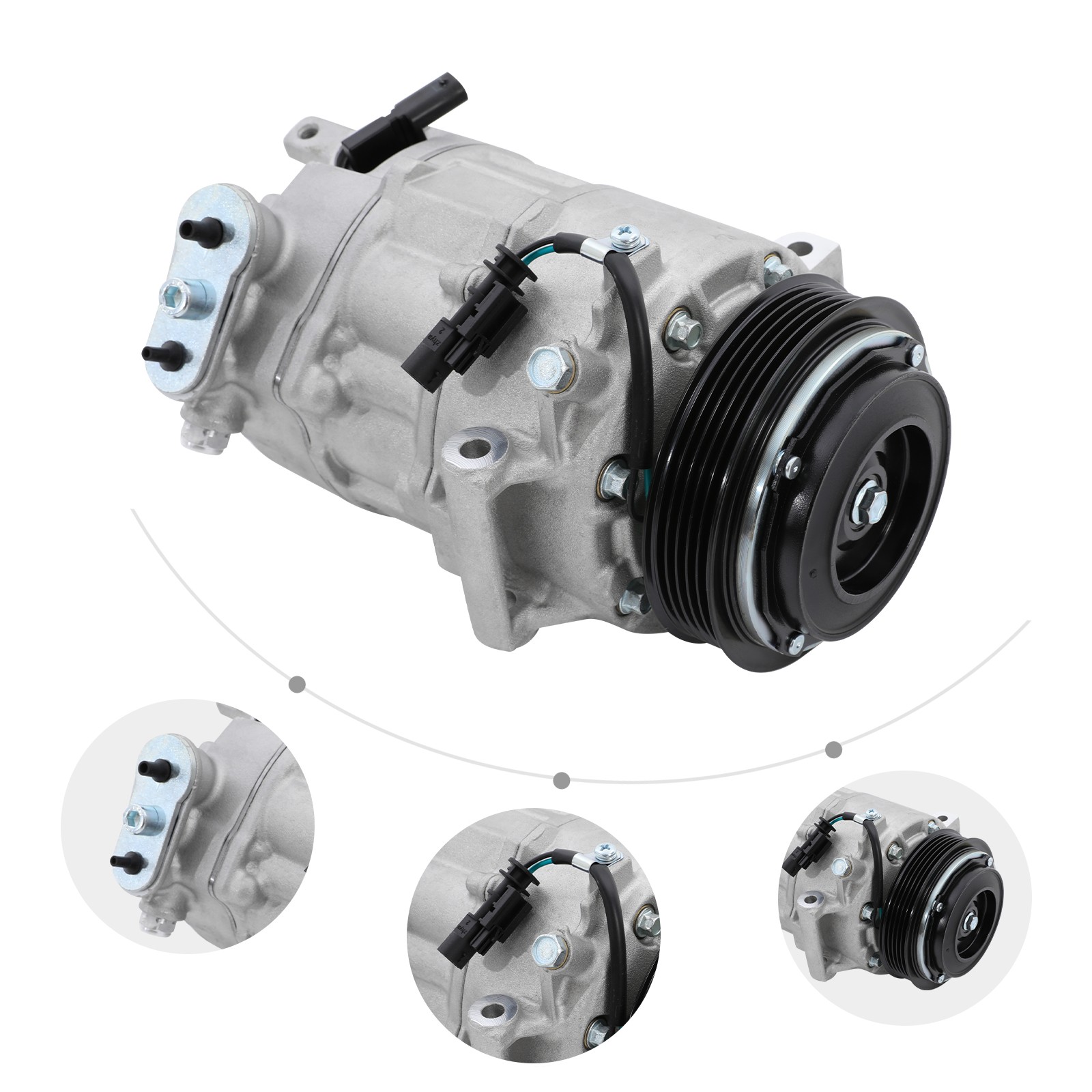 AC Compressor with Clutch for Chevrolet Malibu 2016-2022 L4 1.5L 84364335 NEW!