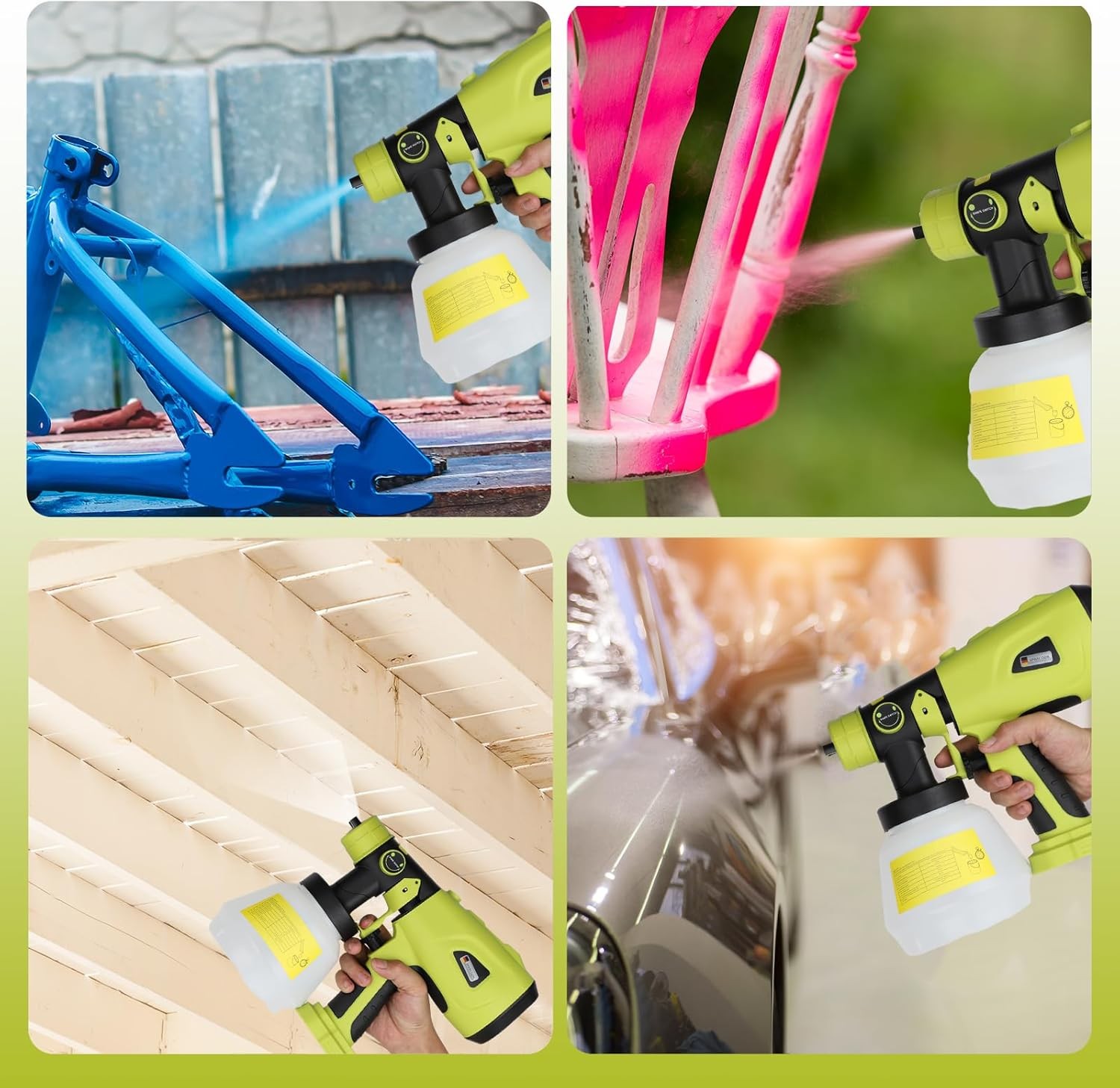 NEW Cordless High Pressure Spray Gun Airless Paint Sprayer For Ryobi 18V Battery