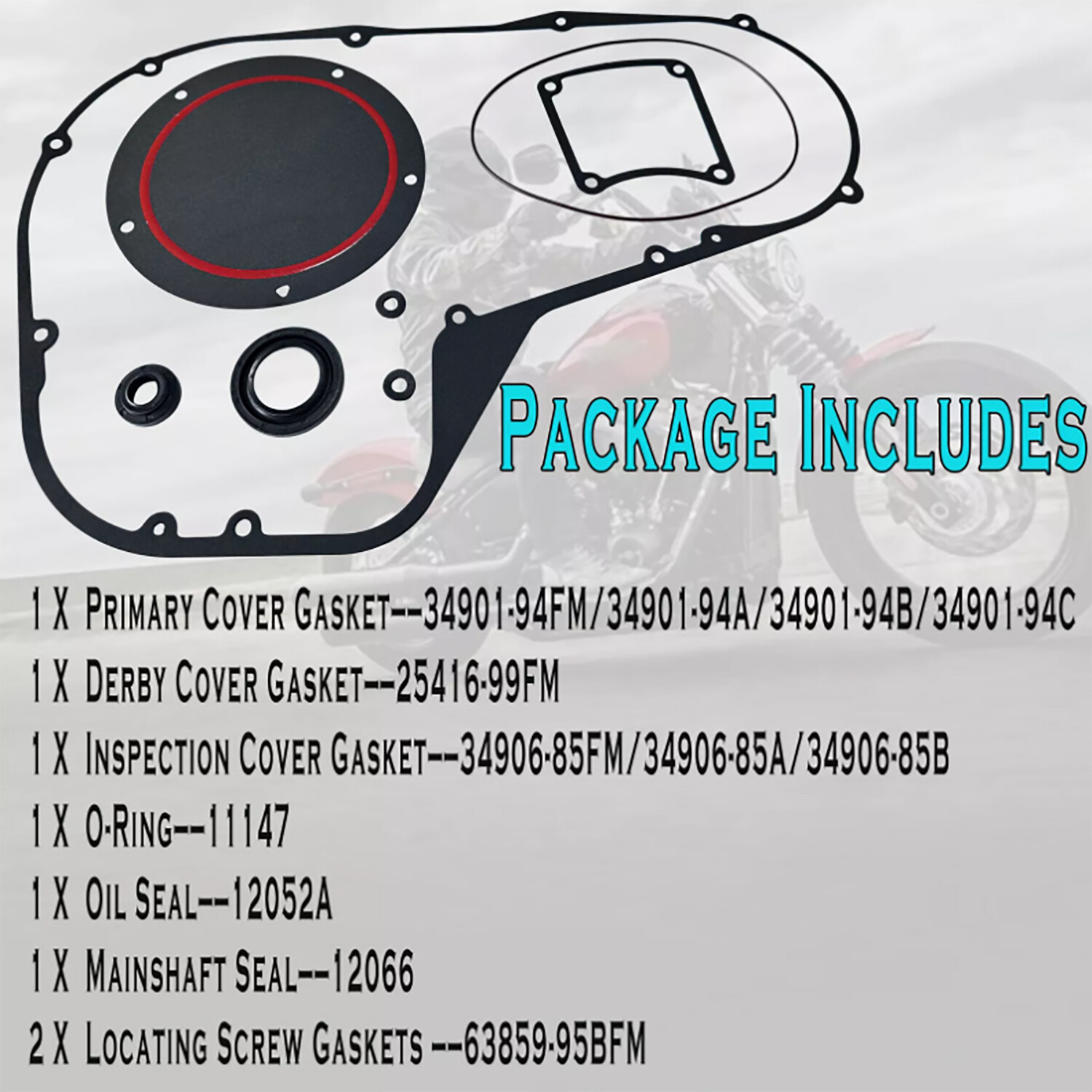 New Clutch Primary Cover Gasket Kit for Harley Electra Glide Road King 1999-2006