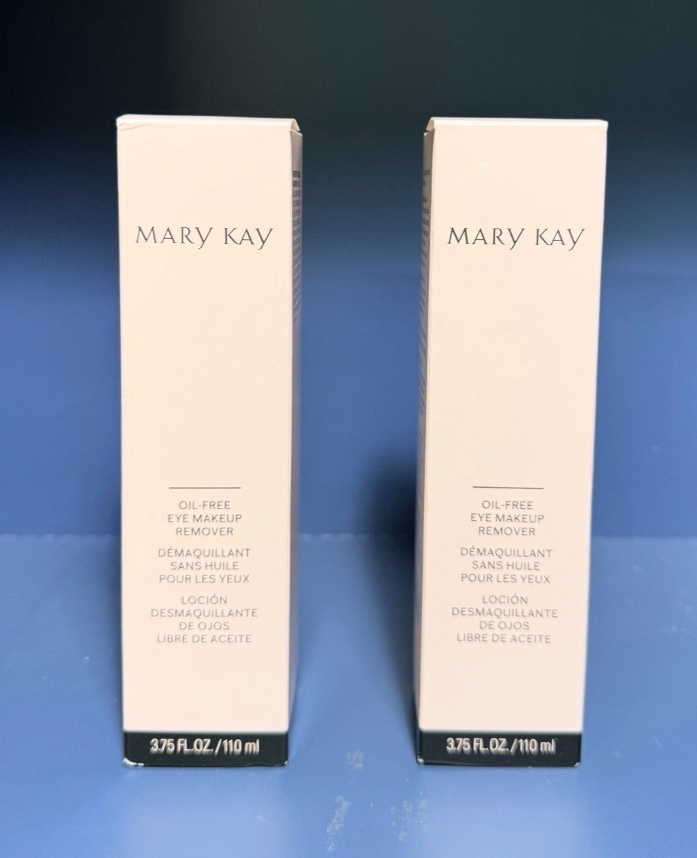 Mary Kay TWO ((2)) Oil-Free Eye Makeup Remover, 3.75 fl oz / 110 ml | Brand New.